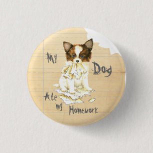 Badge Rond 2,50 Cm Mon Papillon a mangé mes devoirs