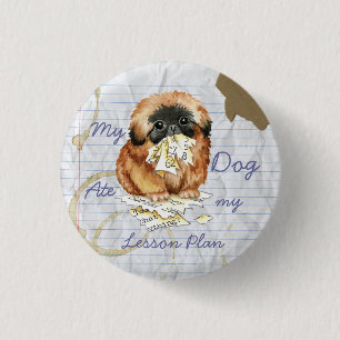 Badge Rond 2,50 Cm Mon Pekingese Met Mon Plan De Leçon
