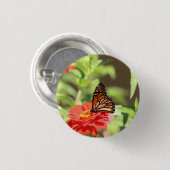 Badge Rond 2,50 Cm Monarque d'octobre (Devant & derrière)