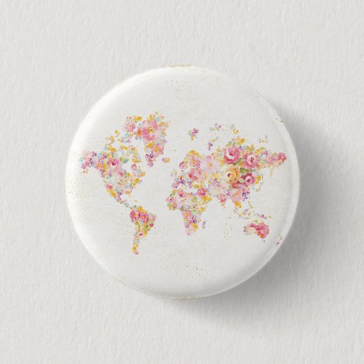 Badge Rond 2,50 Cm Monde de milieu de l'été (Devant)