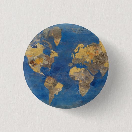 Badge Rond 2,50 Cm Monde d'or (Devant)