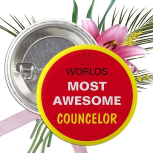 Badge Rond 2,50 Cm Mondes les plus géniaux - Conseiller (meilleur)