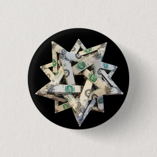 Badge Rond 2,50 Cm Money Origami Five Intersecting Tetrahedra