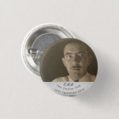 Badge Rond 2,50 Cm Monogramme des funérailles commémoratives (Devant & derrière)