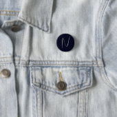 Badge Rond 2,50 Cm Monogramme initial manuscrit professionnel simple (En situation)