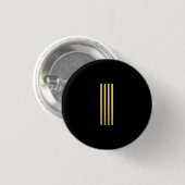 Badge Rond 2,50 Cm Monogramme Or moderne (Devant & derrière)