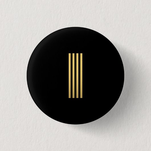 Badge Rond 2,50 Cm Monogramme Or moderne (Devant)