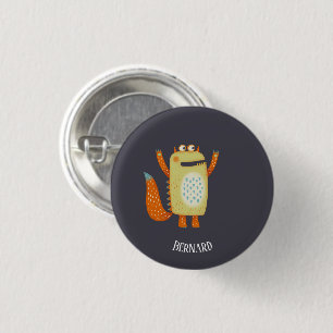 Badge Rond 2,50 Cm Monster Bernard Nom personnalisé