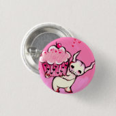 Badge Rond 2,50 Cm Monstre de petit gâteau (Devant & derrière)