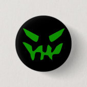 Badge Rond 2,50 Cm Monstre vert (Devant)