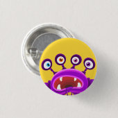 BADGE ROND 2,50 CM MONSTRES CUTS (Devant & derrière)