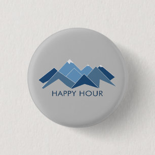 Badge Rond 2,50 Cm Montagnes Bonne Heure
