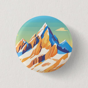 Badge Rond 2,50 Cm Montagnes majestueuses