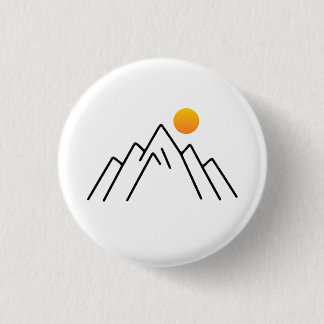 Badge Rond 2,50 Cm Montagnes Minimalistes : Un Design Inspiré Par La