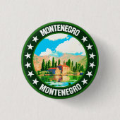 Badge Rond 2,50 Cm Monténégro (Devant)