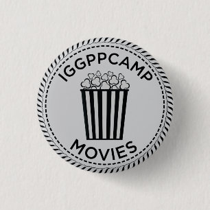 Badge Rond 2,50 Cm Montre d'IGGPPCamp le long d'insigne de films