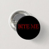 Badge Rond 2,50 Cm Mords-moi Vampire (Devant & derrière)