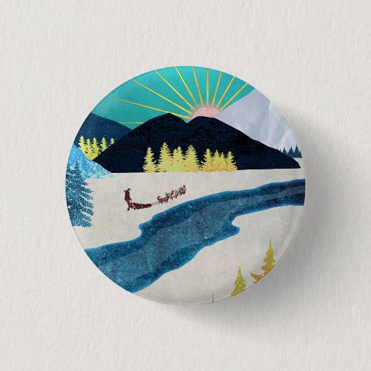 Badge Rond 2,50 Cm Morning Musher (Devant)