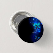 Badge Rond 2,50 Cm Morpho Butterfly in the Dark Background (Devant & derrière)