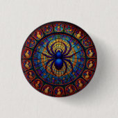 Badge Rond 2,50 Cm Mosaic Spider Button (Devant)