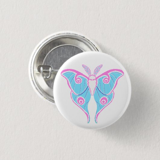 Badge Rond 2,50 Cm Moth Button (Devant & derrière)