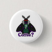 Badge Rond 2,50 Cm Moth Full Of Coffee (Devant)