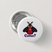 Badge Rond 2,50 Cm Moth Full Of Coffee Christmas Edition (Devant & derrière)
