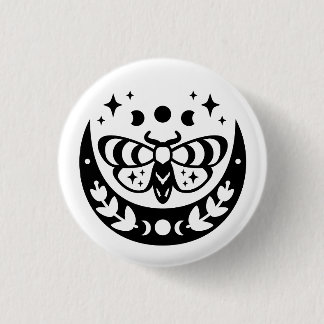 Badge Rond 2,50 Cm Moth mystique