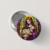 Badge Rond 2,50 Cm Mother and Child Button (Devant & derrière)