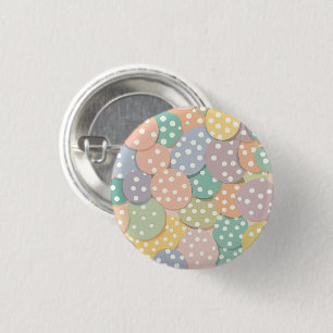 Badge Rond 2,50 Cm Motif à points Polka sans couleur pastel