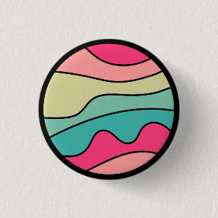 Badge Rond 2,50 Cm Motif Abstrait Rond de Couleur 160422(01)