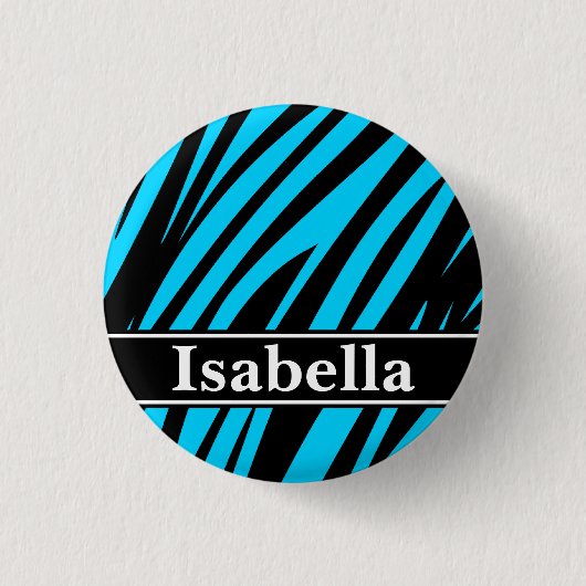 Badge Rond 2,50 Cm Motif Blue Black Stripes (Devant)