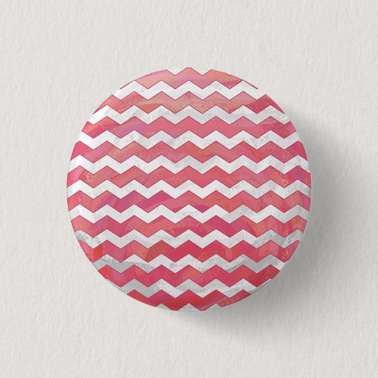 Badge Rond 2,50 Cm Motif Chevron Tourbillon de Saumon (Devant)
