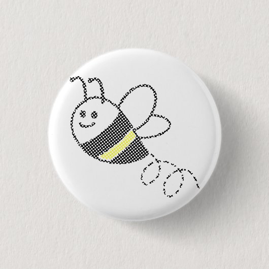 Badge Rond 2,50 Cm Motif croisé Imprimer Abee mignonne (Devant)