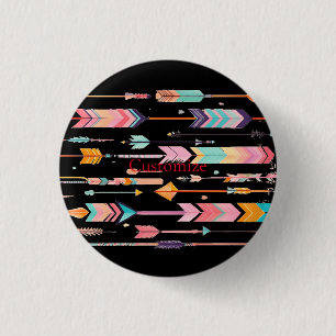 Badge Rond 2,50 Cm Motif de flèche multicolore Thunder_Cove
