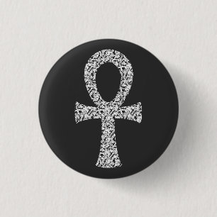 Badge Rond 2,50 Cm Motif de tourbillon Ankh