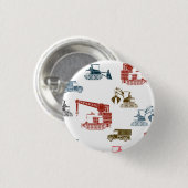 Badge Rond 2,50 Cm Motif de véhicule de construction (Devant & derrière)