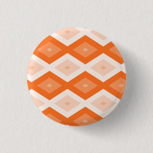 Badge Rond 2,50 Cm Motif diamant orange
