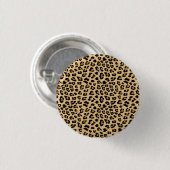 Badge Rond 2,50 Cm Motif Empreinte de léopard (Devant & derrière)