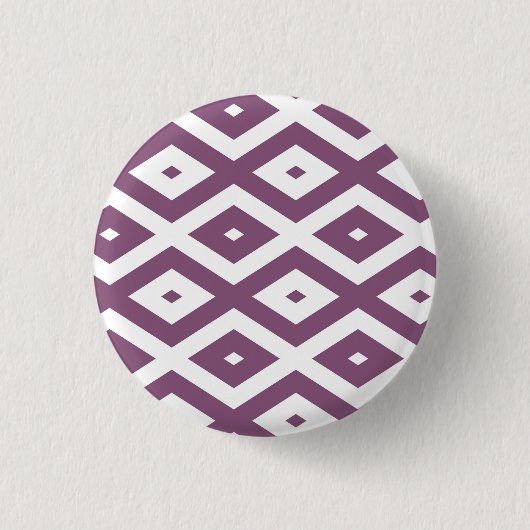 Badge Rond 2,50 Cm Motif en diamant blanc et mauve (Devant)