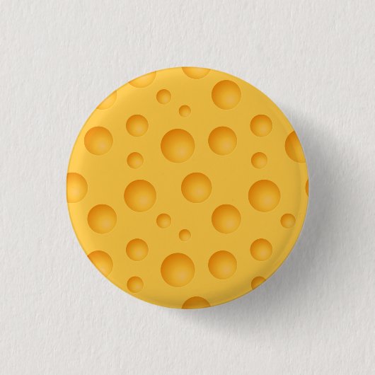 Badge Rond 2,50 Cm Motif jaune de fromage (Devant)
