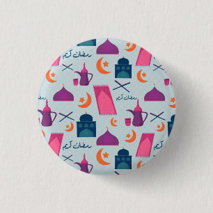 Badge Rond 2,50 Cm Motif Joyeux Ramadan