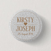 Badge Rond 2,50 Cm Motif Mariage classique moderne (Devant)