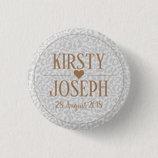 Badge Rond 2,50 Cm Motif Mariage classique moderne (Devant)