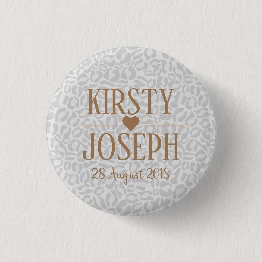 Badge Rond 2,50 Cm Motif Mariage classique moderne (Devant)
