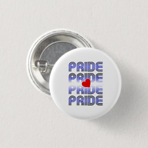 Badge Rond 2,50 Cm Motif rétro Coeur en cuir