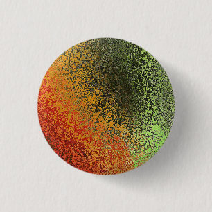 Badge Rond 2,50 Cm Motif Rouge Vert Et Or