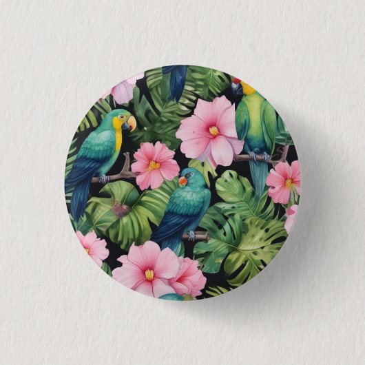 Badge Rond 2,50 Cm Motif Sakura Blossom (Devant)