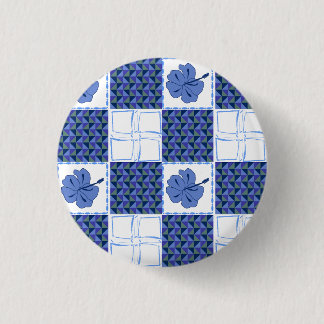 Badge Rond 2,50 Cm Motif sans couture avec tropical dessiné à la main