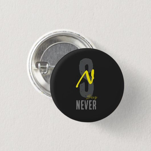 Badge Rond 2,50 Cm Motivational Minimal Button Pin – Positive Energy (Devant & derrière)